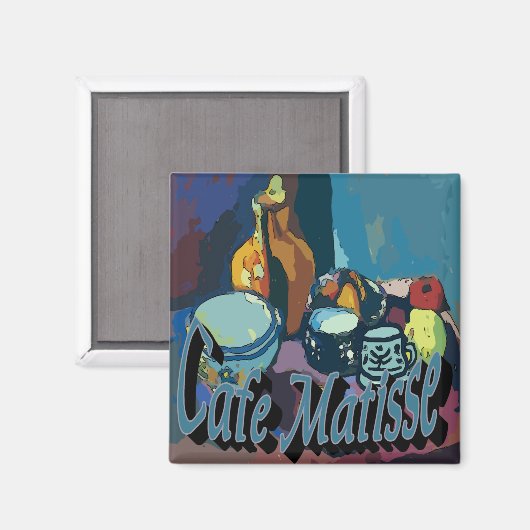 Cafe Matisse Poster Koffiestandaard Magneet (Voorkant / Achterkant)