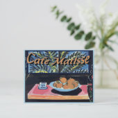 Cafe Matisse, Sinaasappels Poster Briefkaart (Staand voorkant)