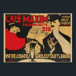 Cafe Maxim, Duitsland, Vintage Poster<br><div class="desc">Z900419 Publiek Domein {PD}</div>