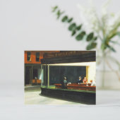  café met filmsterren briefkaart (Staand voorkant)