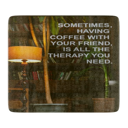 Café met Vrienden Therapie Snijplank (Voorkant)