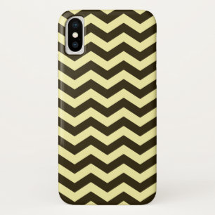 Café Mocha Cream Neutrale Chevrons Case-Mate iPhone Case