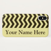 Café Mocha Cream Neutrale Chevrons Case-Mate iPhone Case (Achterkant (horizontaal))