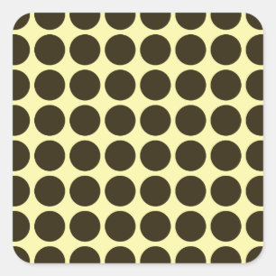 Café Mocha Cream Neutrale Stippen Vierkante Sticker