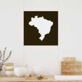 Café Mocha Festive Brazilië op Emporio Moffa Poster (Keuken)