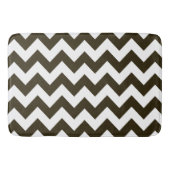 Café Mocha Neutral Chevrons Badmat (Voorkant)