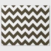 Café Mocha Neutral Chevrons Cadeaupapier (Vlak)