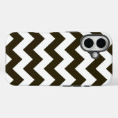 Café Mocha Neutral Chevrons Case-Mate iPhone Case (Achterkant (horizontaal))