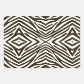 Café Mocha Neutrale Zebra Inpakpapier Vel (Voorkant 3)