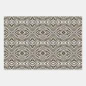 Café Mocha Neutrale Zebra Inpakpapier Vel (Voorkant 2)