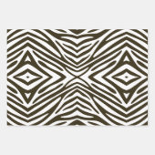 Café Mocha Neutrale Zebra Inpakpapier Vel (Voorkant)