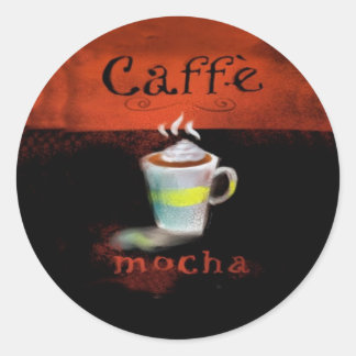Café Mocha Stickers Koffie