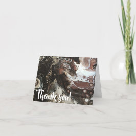 Café mocha zeemeermin met zweep bedankkaart