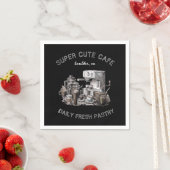 cafe monogram papieren servet (Insitu)