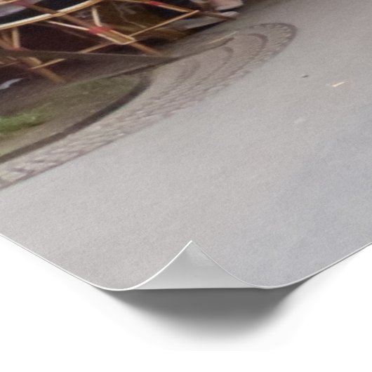 Cafe Montparnasse Paris, reisfoto Poster (Hoek)