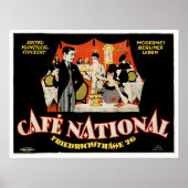 Cafe National  Cafe Drink and Art Poster (Voorkant)
