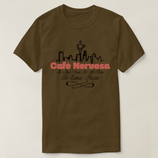 Cafe Nervosa T-shirt (Design voorkant)
