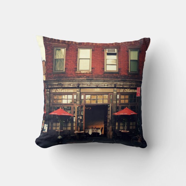 Cafe - New York City Kussen (Voorkant)