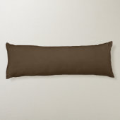 Café noir (effen kleur)  lichaamskussen (Achterkant)