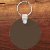 Café noir (effen kleur) sleutelhanger (Achterkant)