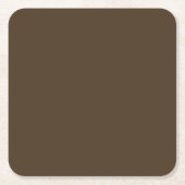 Café noir (egale kleur) kartonnen onderzetters (Voorkant)