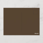 Café Noir Solid Color Briefkaart (Achterkant)