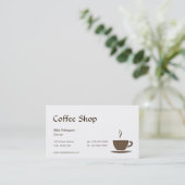 Cafe of Coffee Shop Visitekaartje (Staand voorkant)