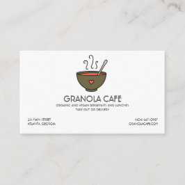 Cafe of Restaurant Soup Bowl Visitekaartje