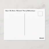 "Cafe on Rue Norvins, Montmartre" Parijs Briefkaart (Achterkant)