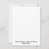 "Cafe on Rue Norvins, Montmartre" Parijs Kaart (Achterkant)