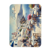 Café op Santorini Magneet (Verticaal)