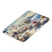 Café op Santorini Magneet (Linkerzijde)