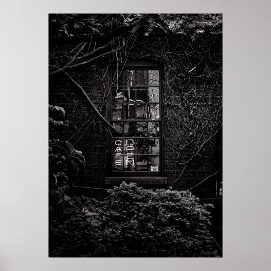 Café Open No 1 Poster (Voorkant)