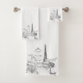 Cafe Parijs Bad Handdoek (Insitu)