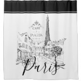 Cafe Parijs Douchegordijn (Voorkant)