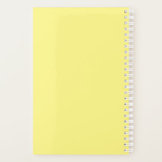 Cafe Parijs gepersonaliseerd, jaar op maat Planner (Achterkant)