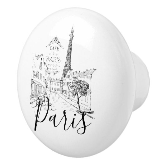 Cafe Parijs   Keramische Knop (Rechts)