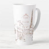 Café Parijs Latte Mok (Rechterhoek)