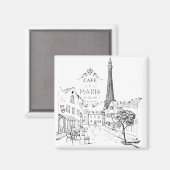 Cafe Parijs Magneet (Voorkant / Achterkant)