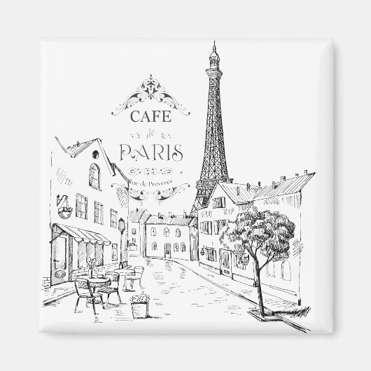 Cafe Parijs Magneet (Voorkant)