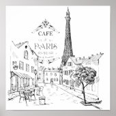 Cafe Parijs Poster (Voorkant)