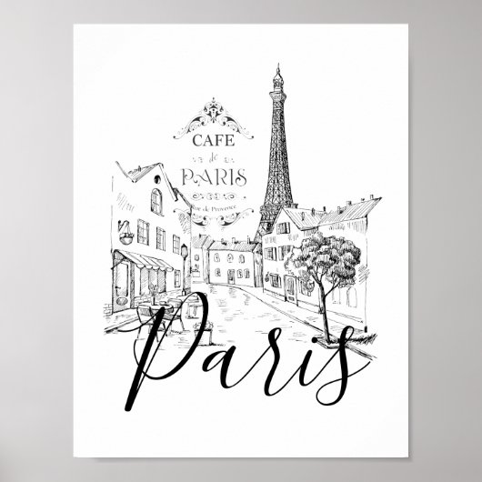 Cafe Parijs   Poster (Voorkant)