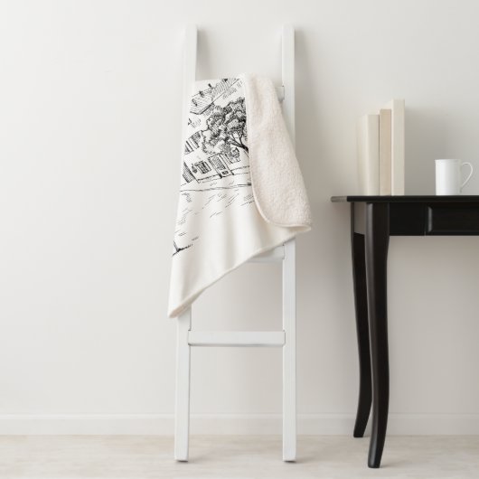 café Parijs Sherpa Deken (In situ)