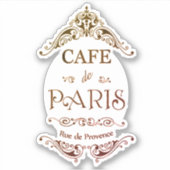  café parijs sticker (Voorkant)