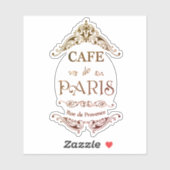  café parijs sticker (Vel)