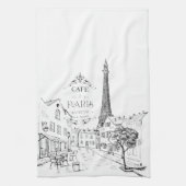 Cafe Parijs Theedoek (Verticaal)