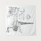 Cafe Parijs Wandkleed (Voorkant (horizontaal))