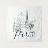 Cafe Parijs Wandkleed (Voorkant)