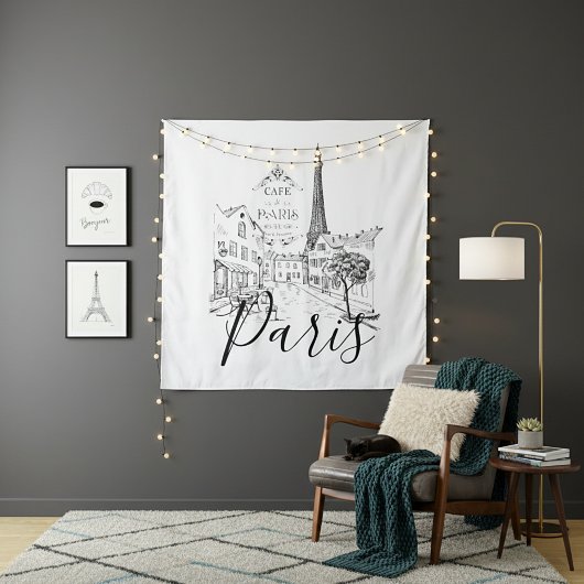 Cafe Parijs Wandkleed