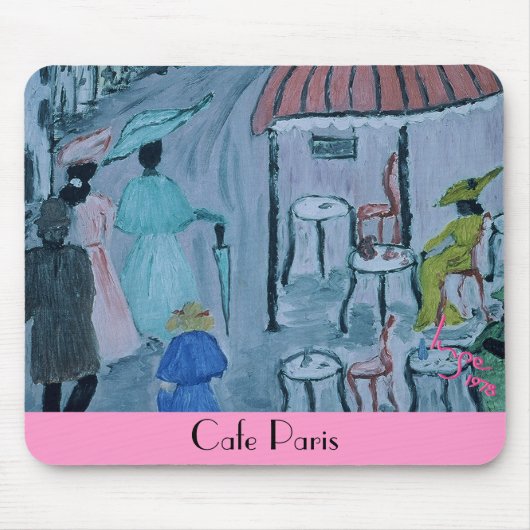 Cafe Paris, 1978, van de Oostenrijkse kunstenaar I Muismat (Voorkant)